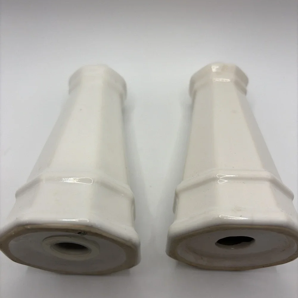 Vintage Pfaltzgraff Heritage White Salt & Pepper Shakers Set USA